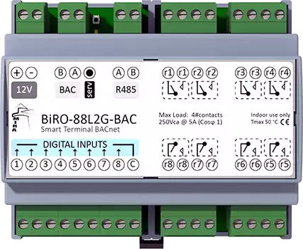 Modulo di IO BACnet per smart buildings e management control