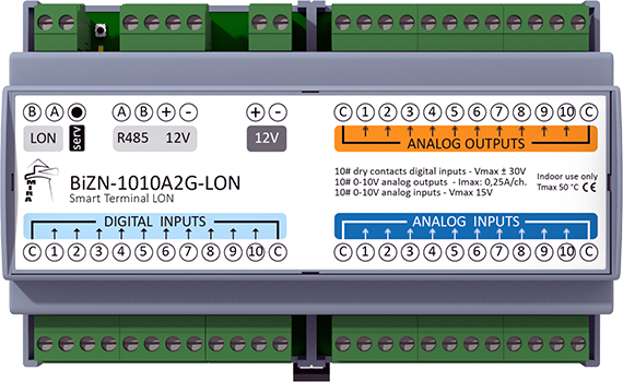 BiZN-1010A2G-LON - LonWorks I/O Device