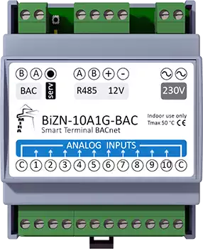 Modulo di IO BACnet per smart buildings e management control