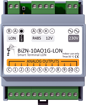 BiZN-10AO1G-LON - LonWorks I/O Device