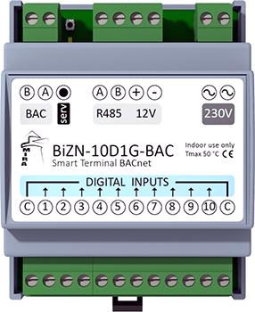 BiZN-10D1G-BAC - BACnet I/O device