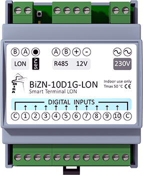 BiZN-10D1G-LON - LonWorks I/O Device