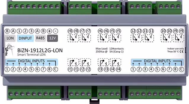 Modulo di IO LonWorks per smart buildings e management control