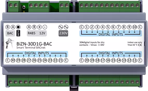 Modulo di IO BACnet per smart buildings e management control