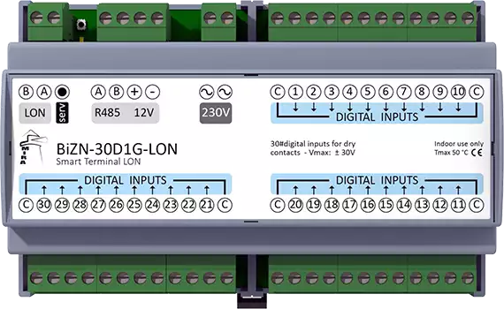 Modulo di IO LonWorks per smart buildings e management control