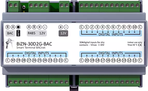 Modulo di IO BACnet per smart buildings e management control