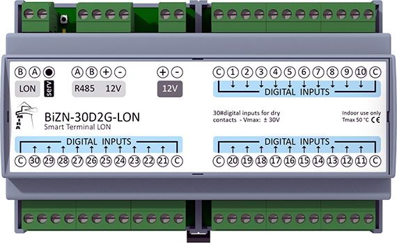 BiZN-30D2G-LON - LonWorks I/O Device