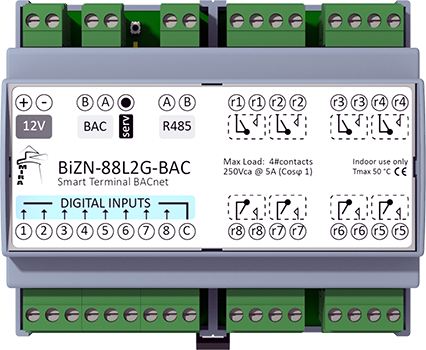 BiZN-88L2G-BAC - BACnet I/O device