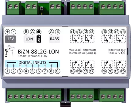 Modulo di IO LonWorks per smart buildings e management control